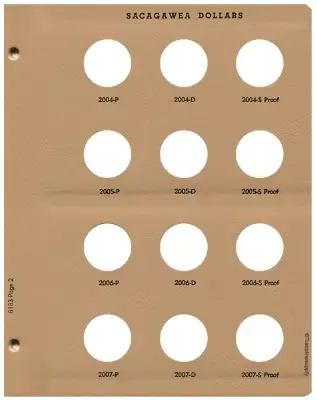 Sacagawea Dollars with Proof Replacement Page 2
