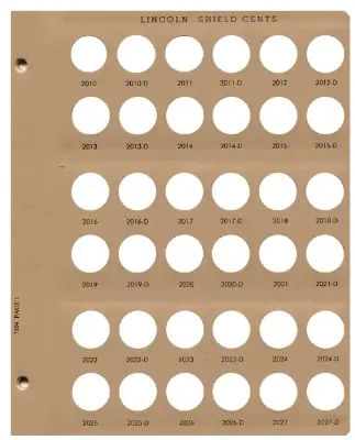 Lincoln Shield Cents Replacement Page (2010 - 2027)