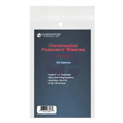 Shield Sleeve for Continental Post Cards