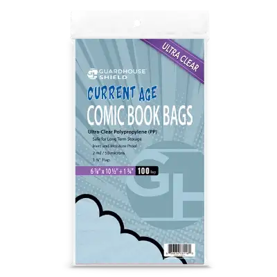 Shield Bag for Current Comic Books (Standard Size) - 6 7/8 x 10 1/2