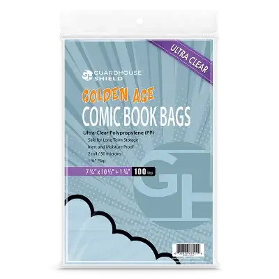 Shield Bag for Golden Comic Books - 7 3/4 x 10 1/2