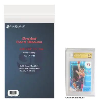 Shield Resealable Sleeve for SGC and Beckett Slabs (.03mm)