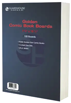 Golden Comic Book Boards (7 5/8 x 10 1/2) - 100 Pack
