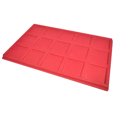 Red 2.5x2.5 Universal Tray for Dealer Display - 15 slots