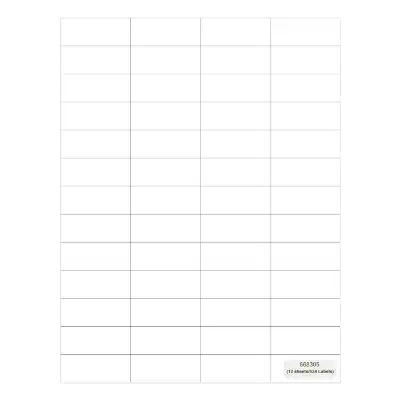 Paper Inserts for Defender Coin Slab (12 Sheets/624 Labels)