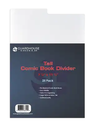 Tall Comic Book Divider - 7 1/4 x 11 1/4