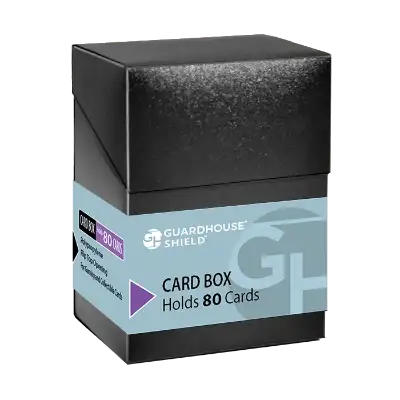 Flip-top Card Box - Black