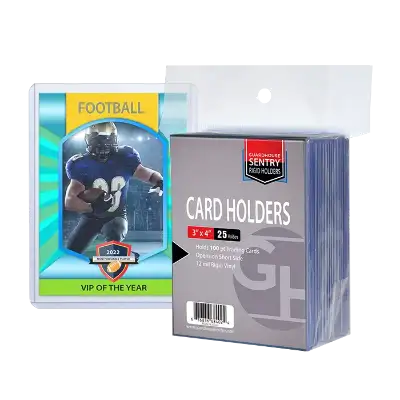 Trading Card Sentry Holders - 3x4 - 100 pt Cards