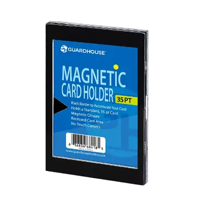 1 Card Magnetic Card Holder - Black Borders
