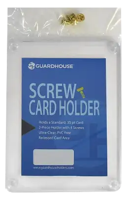 1 Trading Card 4 Screw Card Holder 35pt - Clear