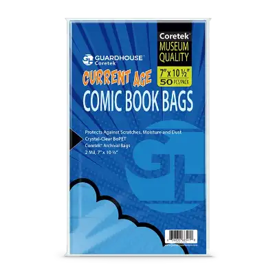Coretek Comic Book Bag (2mil BoPET) - Current
