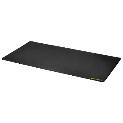 Desk Mat with Stitched Edges - 14 x 24 (Black)