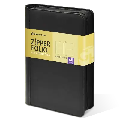 Graded Trading Card Zipper Folio for 40 PSA Card Slabs - Charcoal
