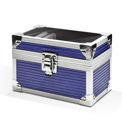 Falcon Series 10 Slab Box - Clear Top - Blue