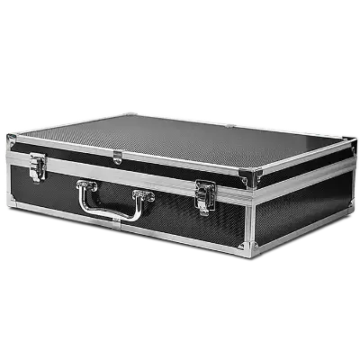 Falcon Series 100 Slab Box  - Front Handle  - Diamond Pattern / Black