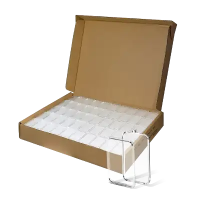 Evocore 1 Oz Silver Bar Holder with Ornament Loop. 250 Count Box