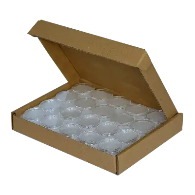 Quarter 24.3mm Direct-Fit EvoCore coin holders - (S dia) / 50 per box.