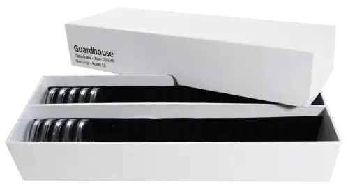 Guardhouse Double Row Coin Capsule Box - 50 Large Capsules