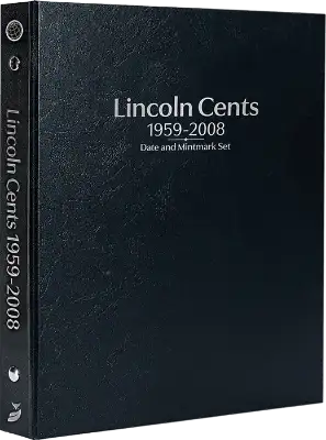 Lincoln Cents 1959-2008, Date & Mintmark Set P, D & S (Black)