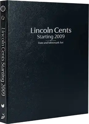 Lincoln Cents Starting 2009, Date & Mintmark Set P, D, S & W (Black)
