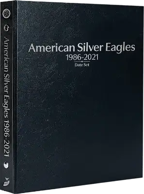 American Silver Eagles 1986-2021, Date Set P, S, & W (Black)