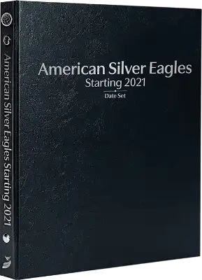 American Silver Eagles Starting 2021, Date Set P, S & W (Black)
