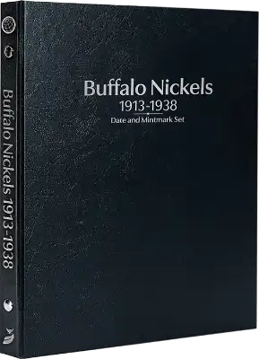 Buffalo Nickels 1913-1938, Date & Mintmark Set P, D & S (Black)