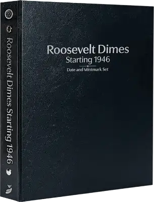 Roosevelt Dimes Starting 1946, Date & Mintmark Set P, D & S (Black)