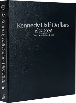 Kennedy Half Dollars 1997-2026, Date & Mintmark Set P, D & S (Black)