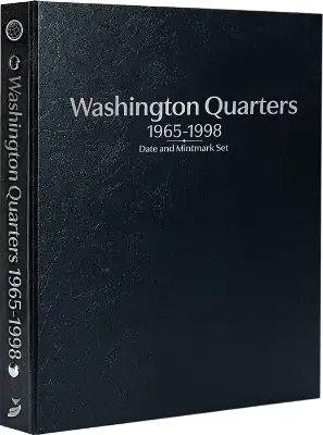 Washington Quarters 1965-1998, Date & Mintmark Set P, D & S (Black)