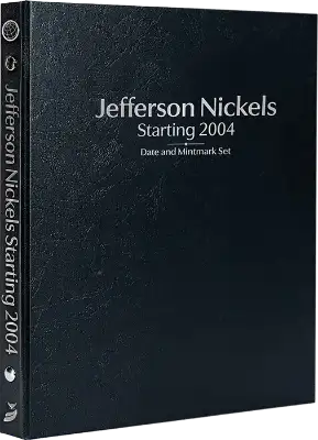 Jefferson Nickels Starting 2004, Date & Mintmark Set P, D & S (Black)