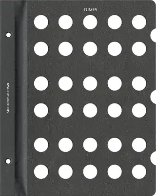 Blank Page, Dime (Black)