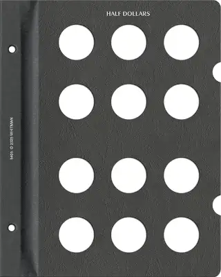Blank Page, Half Dollar (Black)