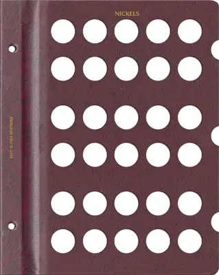 Blank Page, Nickel (Burgundy)