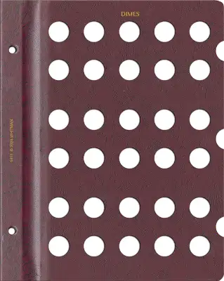 Blank Page, Dime (Burgundy)