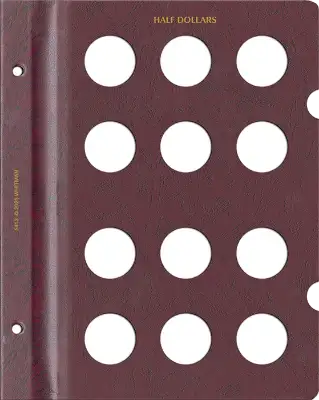 Blank Page, Half Dollar (Burgundy)
