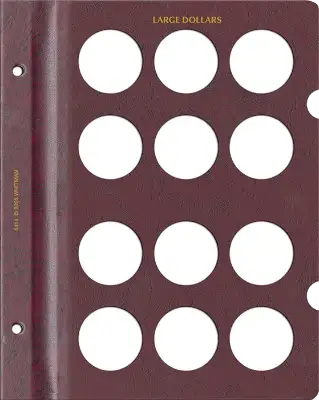 Blank Page, Large Dollar (Burgundy)