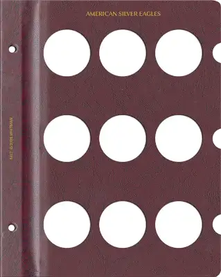 Blank Page, Silver Eagle (Burgundy)