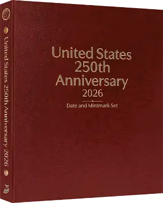 United States 250th Anniversary Collection: 2026 Date & Mintmark Set (Burgundy)