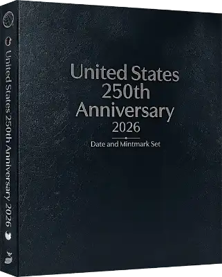 United States 250th Anniversary Collection: 2026 Date & Mintmark Set (Black)