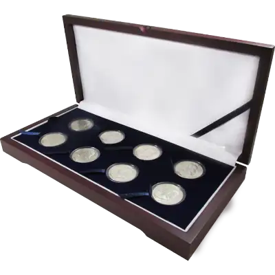 Guardhouse Wood Display Box -GH-W1400: Half Dollars (8M)