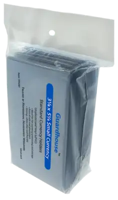 Small Currency Holder - 100 Pack (7 Mil)