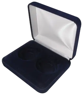 Velvet Coin Display Box - Holds 2L Capsules