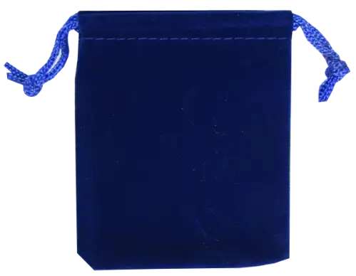 Velour Drawstring Pouch - 2.75x3.25 Royal Blue