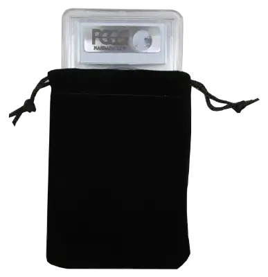 Velour Drawstring Pouch - 3x4.25 Black