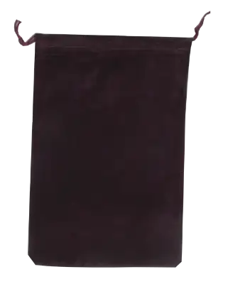Velour Drawstring Pouch - 5x7.5 Maroon