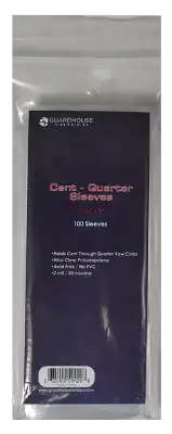 Cent through Quarter Protective Coin Sleeves