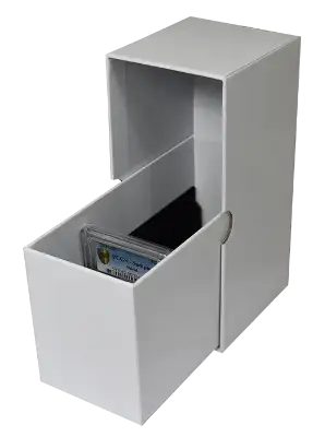 NGC and PCGS Slab Storage Box - Holds 10 Certified Coins (White)