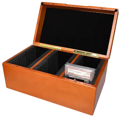 Wood Display Box for 45 PSA Graded Cards