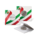 2x2 Paper Coin Holders for Nickel/Cent - Mexican Flag